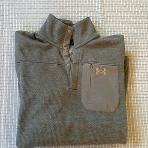 Under Armour Olive Green ColdGear Pullover Mens size medium